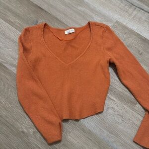 Paxon orange crop top